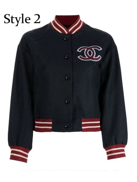 Chanel CC Patch Varsity Jacket 